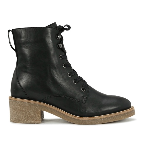 EOS Corbyn women’s leather combat boots - Picture 1 of 12